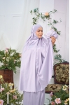 Telekung Rosalinda Silver Gray